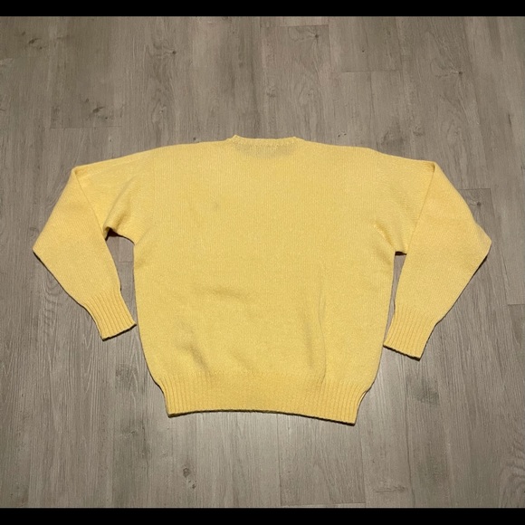 Polo Ralph Lauren Yellow Sweater Scottish Yarn - Picture 5 of 5